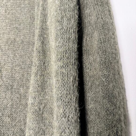 Free People Santa Cruz Long Alpaca Blend Cardigan Olive Green XS - Picture 5 of 9